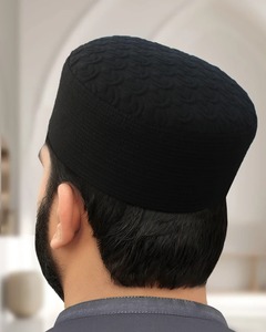 Topi de prière islamique à porter au quotidien pour hommes fabriqué avec des coutures fines et un matériau respirant pour un port prolongé - Product Image 3