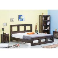 Ensemble de chambre à coucher traditionnel en bois de sheesham massif, style antique, avec rangement, garantie à vie, résistant aux termites, finitions multiples, plusieurs tailles