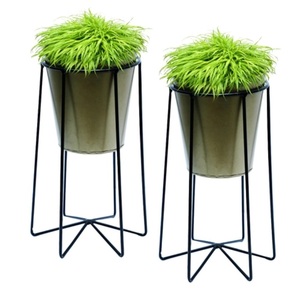 <b>Set</b> Of 2 Handcrafted Decorative <b>Vase</b> Best Quality Metal Flower <b>Vases</b> For Home and Restaurant Table Top Decoration Flower <b>Vases</b> - Product Image 1