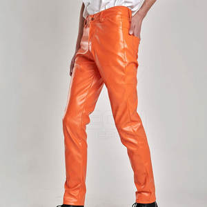 กางเกงหนังผู้ชายออกแบบสั่งทำพิเศษ ดีไซน์โดดเด่น ขายดีที่สุด ราคาส่งถูกที่สุด - Product Image 4