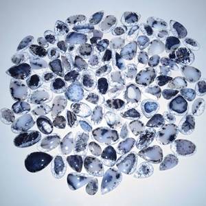 อัญมณีโอปอลเดนไดรต์ธรรมชาติที่สวยงามอัญมณีหลวมรูปร่างผสมขนาดโอปอลคาร์โบชองสำหรับทำเครื่องประดับ - Product Image 5