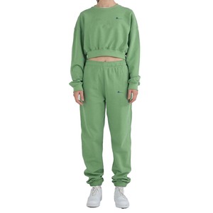 Top corto para mujer Sólido Casual Poliéster Algodón Terry Anti Shrink 300g Forrado Bordado Invierno - Product Image 5