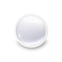 Lampe de nuit LED portable mini ronde blanche moderne à brancher en ABS, économique, pour chambre à coucher, chambre d'enfant, couloir – Offre spéciale