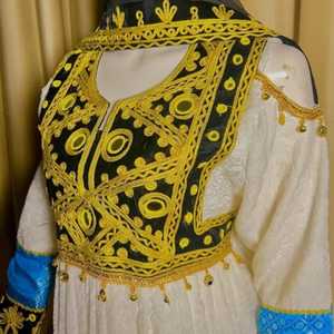 ชุดเดรสแบบดั้งเดิมของชนเผ่าสไตล์วินเทจคูจิยาวถึงพื้นขนาดพิเศษ - Product Image 4