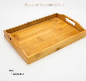 Plateaux de rangement en bambou VGREENART de formes variées - Design moderne multifonctionnel pour le stockage des aliments et la décoration, lot de 6 à 10 - Product Image 2