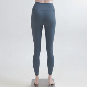 Ensembles de yoga longs recyclés pour femmes Leggings à motif solide avec dos croisé Vêtements actifs et sous-vêtements de fitness - Product Image 4