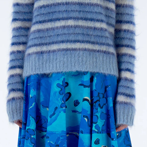 Mini suéter de manga larga para mujer, suéter de Mohair de calidad superior, transpirable, antiarrugas, Material suave, suéter de Mohair caliente - Product Image 5