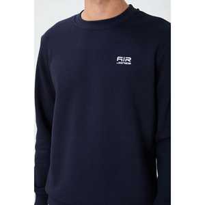 Sudadera Azul Marino para Hombre Omar, 100% Algodón, Tejido French Terry Cepillado 88137 - Product Image 2