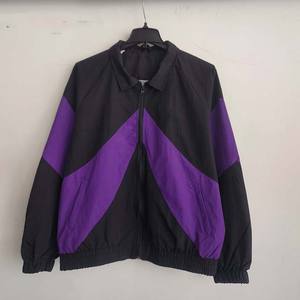 เสื้อแจ็คเก็ตกันลมแบบสปอร์ตคอปกสีตัดต่อพิมพ์โลโก้ตามสั่งสำหรับผู้ชายชุดเซ็ต 2 ชิ้นสไตล์สตรีทแวร์ลำลองแนวแอธเลติกสำหรับฤดูหนาว - Product Image 2