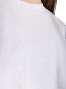 Sweat-shirt d'hiver en polaire Lupin pour femme, logo personnalisé de haute qualité, position avant, polyester/coton, col rond décontracté, blanc - Product Image 2