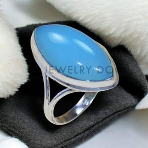 Elegante Anillo de Plata de Ley 925 con Gema de Corte Marquesa, Anillo de Compromiso y Boda, Joyería Bohemia, Regalo para Ella - Product Image 1