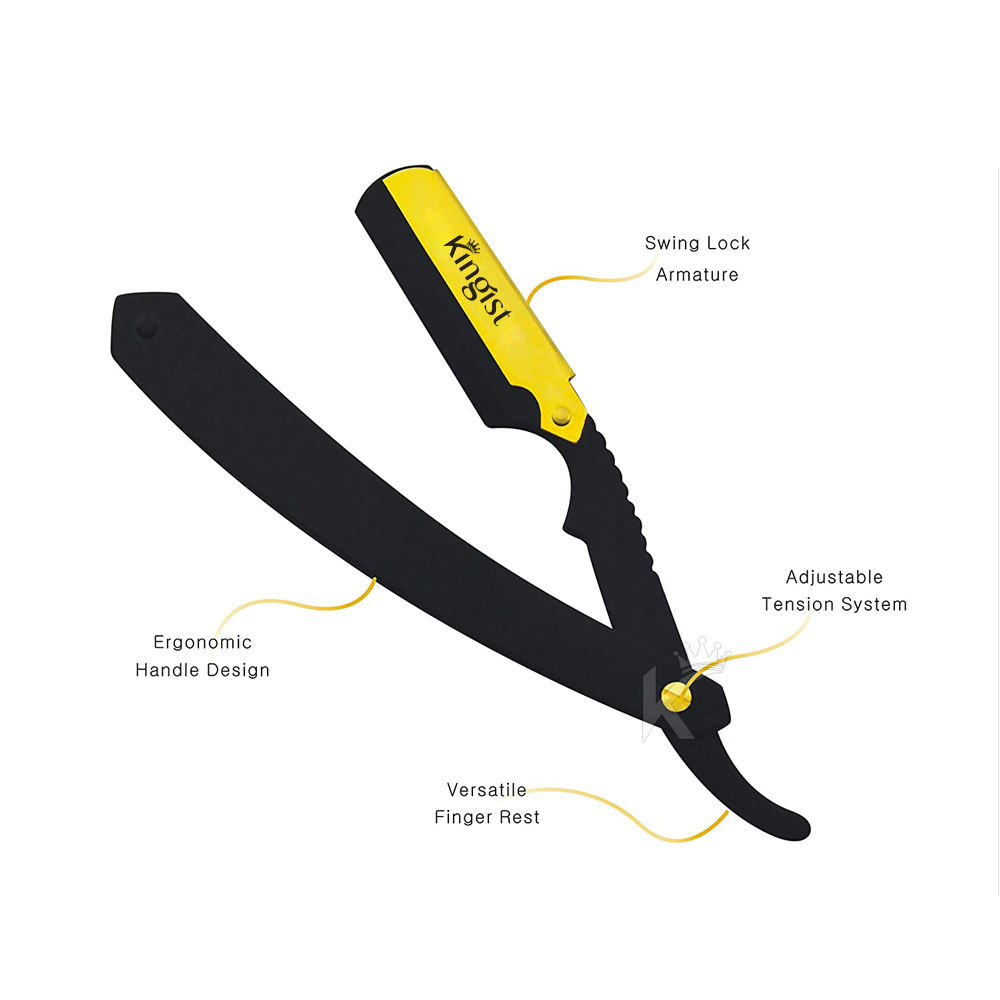 ที่จับสีดำด้านพร้อมคลิปสีทอง