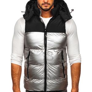 Chaleco personalizable de plumón para hombre, cómodo chaleco acolchado de invierno sin mangas con color personalizado para chaleco de conveniencia - Product Image 4