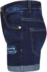 <b>Men's</b> Summer Casual Denim <b>Shorts</b> Breathable New Style Half Cargo Pants with Elastic Waist Knee Length-Wholesale from Pakistan - Product Image 4