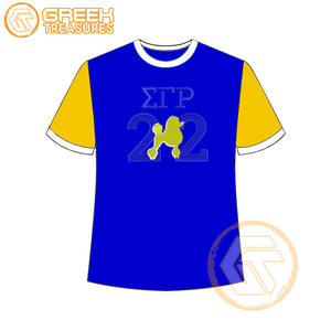 Venta al por mayor Sigma Gamma Rho mujeres camiseta hermandad ropa algodón Jersey alta calidad transpirable camiseta mujeres ropa griega - Product Image 1
