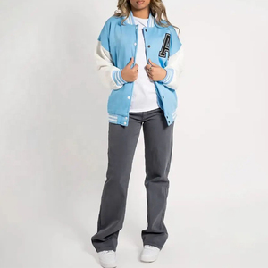 Servicios de OEM Venta caliente Ropa de mujer personalizada Bomber Letterman Béisbol Varsity Chaqueta Mujeres Ropa casual Chaquetas de mujer Varsity - Product Image 5