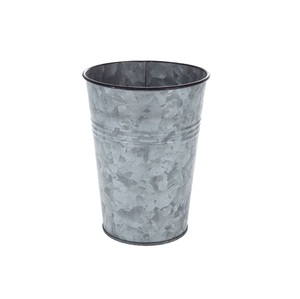 Jardinière murale en métal à lattes galvanisées Jardinières suspendues pour semences Jardinières décoratives galvanisées de finition rustique - Product Image 2