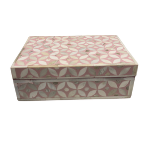 Boîte cadeau incrustée de nacre exquise boîte décorative vintage organisateur de bijoux élégant emballage de bijoux et boîte d'affichage de vadrouille - Product Image 6