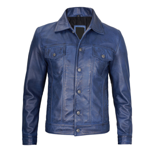 Chaqueta de cuero con logotipo personalizado de alta calidad, precio de venta al por mayor, ropa, chaqueta de cuero resistente al viento para hombre - Product Image 1