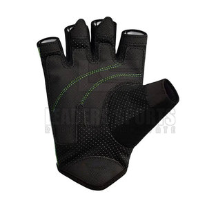Guantes de Gimnasio de Cuero de Alta Calidad, Medios Dedos, Transpirables, Antideslizantes, con Correa Ajustable para la Muñeca - Product Image 6