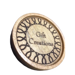 Prix bon marché sous-verres ronds en pin MDF petits sous-verres faits à la main pour Table à manger accessoires de cuisine sous-verres en résine pour hôtel maison - Product Image 1