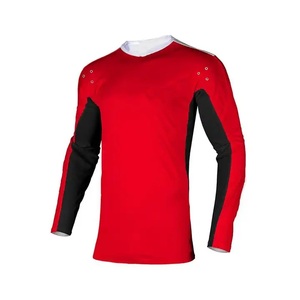 Design personnalisé, imprimé par sublimation, maillot de course à manches longues pour hommes, vêtements de sport en polyester de grande taille pour moto - Product Image 1