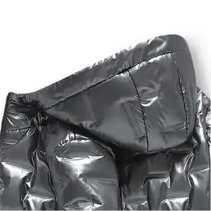 แจ็กเก็ตขนเป็ดมีฮู้ดสำหรับผู้ชายเสื้อแจ็คเก็ตขนเป็ดมีฮู้ดแบบปักโลโก้ได้ตามต้องการสำหรับใส่กลางแจ้งให้ความอบอุ่นในฤดูหนาวกันน้ำมาใหม่ - Product Image 6