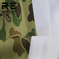Kain Kamuflase Ronson Gabardine 100% Poliester Cetak Camo Bebek Dua Sisi untuk Penyamaran Taktis Luar Ruangan