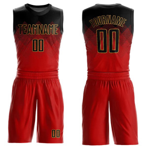 Uniformes de baloncesto para hombre de último diseño, uniforme de baloncesto bordado cosido con nombre y número de color personalizado - Product Image 6