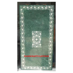 Hermoso diseño hecho a mano de mármol blanco puro forma de rectángulo incrustaciones Mesa para el hogar y el Hotel propósito decorativo al mejor precio - Product Image 3