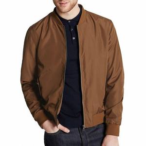 Veste bomber pour homme de haute qualité, sur mesure, couleur marron, col rabattu, fine, décontractée, automne-hiver, vêtements de sport, coupe-vent - Product Image 2