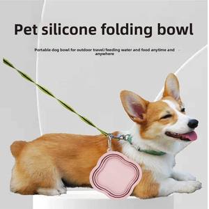 Tazón de Silicona Plegable Portátil para Mascotas (Perros y Gatos) con Diseño de Trébol, Venta al Por Mayor - Product Image 2