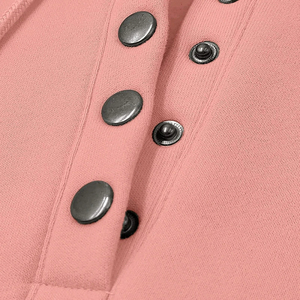 Sudaderas con capucha para mujer Jersey de color sólido Jersey de algodón de talla grande para mujer Sudaderas con capucha y sudaderas al por mayor con servicios OEM - Product Image 5