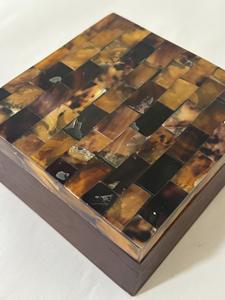 Boîte en corne de buffle pour le rangement de bijoux et de cadeaux - Intérieur doux pour les objets délicats Haute qualité - Product Image 5