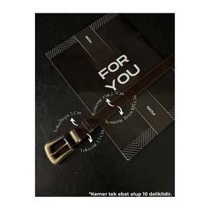 Ceinture à boucle pont pour femme, pour pantalon, veste, robe, chemise - Marron - Product Image 1