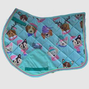 Tapis de selle de saut, imprimé Sublimation, Dressage cheval équestre à paillettes, Dressage Western Full equin, tapis de selle Numnah - Product Image 4