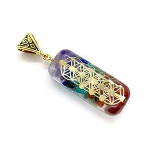 Orgone Beautiful Chakras Pendant High Vibration Orgone Pendant Tottaly NAtural Gemstone And HAndmade - Product Image 1
