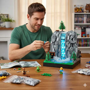 Zelda Montagne En Briques <b>Plastic</b> <b>Animation</b> Source From Japan - Product Image 2