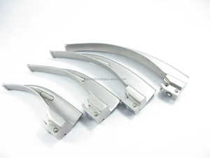 Juego de laringoscopio Macintosh de fibra óptica con 4 cuchillas y mango medio Kit de diagnóstico reutilizable Certificado CE OEM disponible - Product Image 5