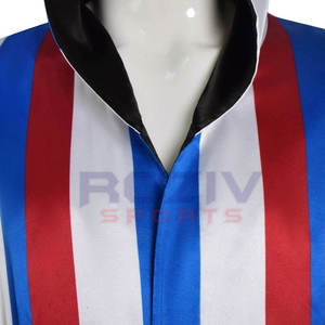 Bata de Boxeo de Nailon Satinado de Alta Calidad con Diseño Personalizado para Artes Marciales, Kickboxing, Muay Thai, Entrenamiento, Características Protectoras Suaves - Product Image 5