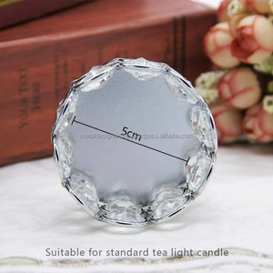 12pcs Gold & Silver Crystal Metal <b>Tealight</b> Candle <b>Holders</b> for Home Decoration for Valentine's Day - Product Image 5