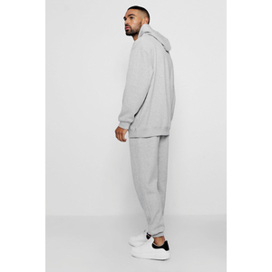 Ensemble décontracté haut de gamme pour homme, deux pièces, sweat-shirt à manches longues et pantalon de jogging assorti, Trackstar OEM Private Label - Product Image 4