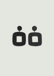 Boucles d'oreilles en perles de rocaille de verre légères brodées à la main-Bijoux de mode pour une utilisation en fête - Product Image 3