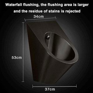 Tùy chỉnh OEM vàng treo tường nam không nước cảm biến nơi để tiểu cho phòng tắm thép không gỉ người đàn ông của nhà vệ sinh - Product Image 6