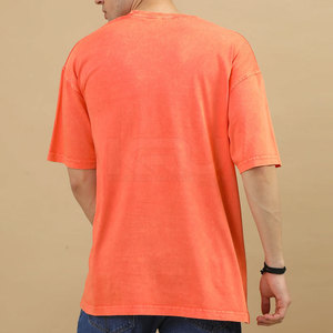 เสื้อยืดผู้ชายผ้าฝ้ายถักคุณภาพพรีเมียม ล้างสีแบบแอซิด ใส่สบาย ระบายอากาศดี เป็นมิตรกับสิ่งแวดล้อม แห้งเร็ว แฟชั่นสตรีท - Product Image 3