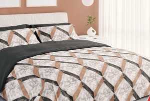 ผ้าปูที่นอนผ้าโพลีคอตตอนอ๊อกฟอร์ดผ้าปูเตียงนุ่มพิมพ์ลายติดทนนานซักง่ายป้องกันแบคทีเรียจำนวนมาก - Product Image 4