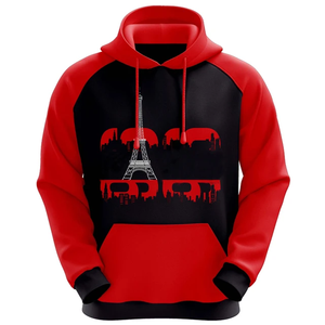 Sweat à capuche épais pour homme OEM en polyester/coton, molleton bouclette de haute qualité, coupe oversize, manches raglan, personnalisable, couleur unie - Product Image 1