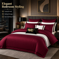Ensembles de draps et taies d'oreiller 4 pièces en gros avec housse de couette, ensemble de literie personnalisé OEM ODM, doux et lavable pour hôtel, maison, marque privée