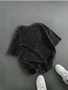 T-shirt graphique imprimé DTG surdimensionné pour homme 100% coton T-shirt court lourd Style Streetwear Coupe ample Tissu éponge - Product Image 2