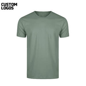T-shirt à col rond pour homme, manches courtes, ample, logo personnalisé, vente en gros, haute qualité - Product Image 1